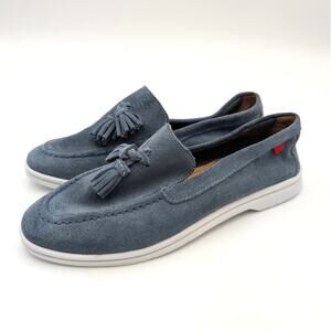 Marc Joseph New York Belle Tassel Loafer Shoes Women's Blue Size US8.5 EU39.5